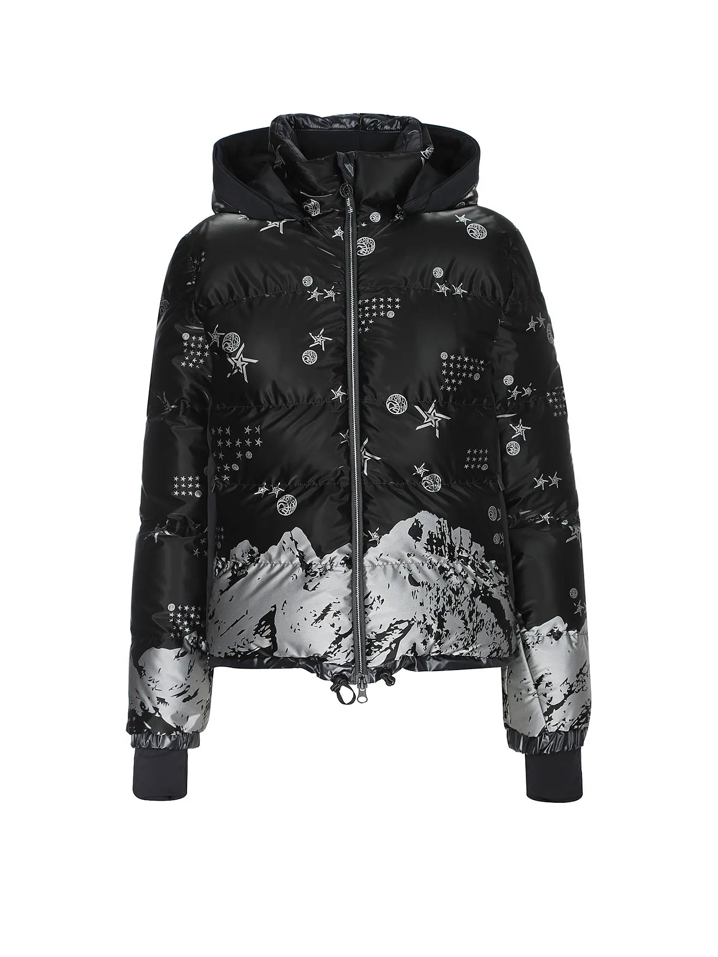 SPORTALM | Damen Echtdaunen-Jacke mit Druck | 